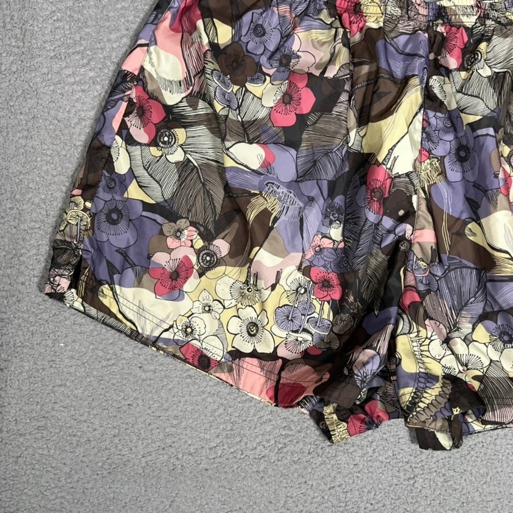 Nike Shorts Womens 2X Floral Sportswear Mesh Lined Pull On Elastic Waist Logo - Picture 3 of 12